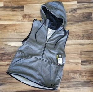 NWT Under Armour Hooded Storm Armour Fleece Vest